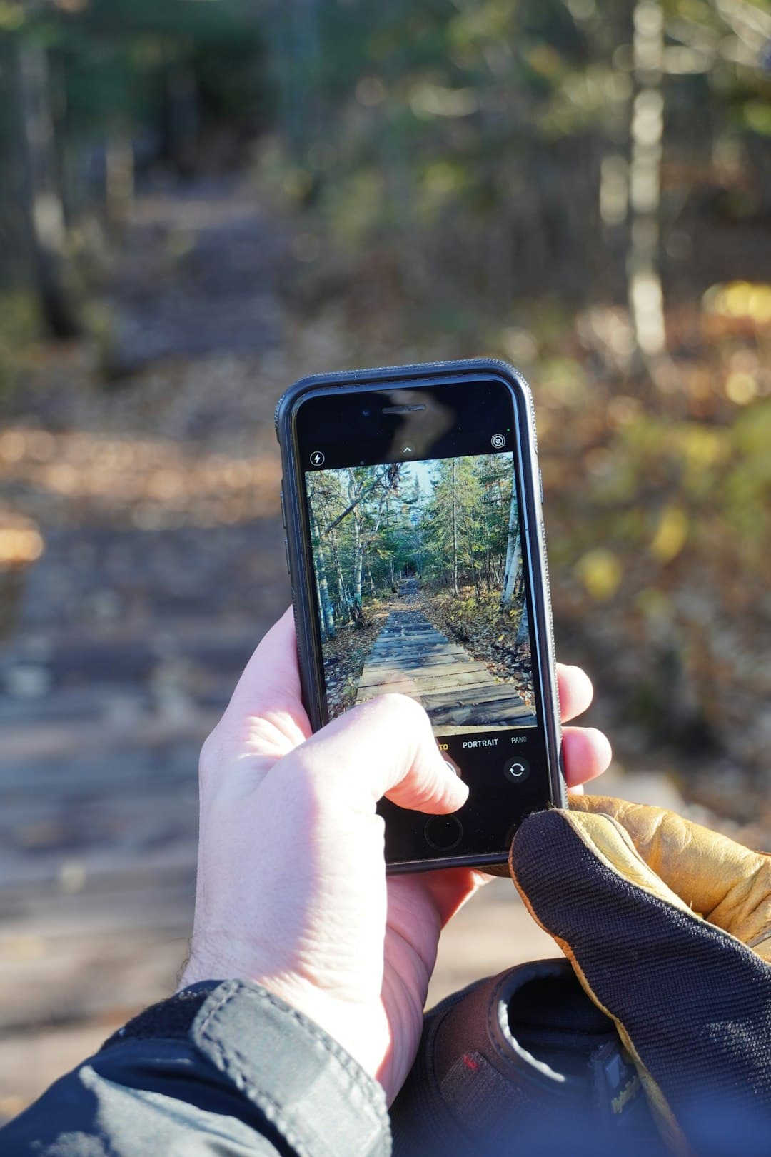 Outdoor cycling with phone navigation